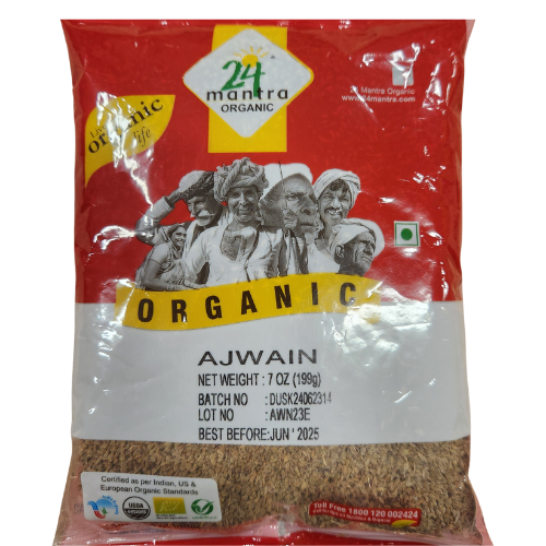 24 Mantra Organic Ajwain 7 Oz.