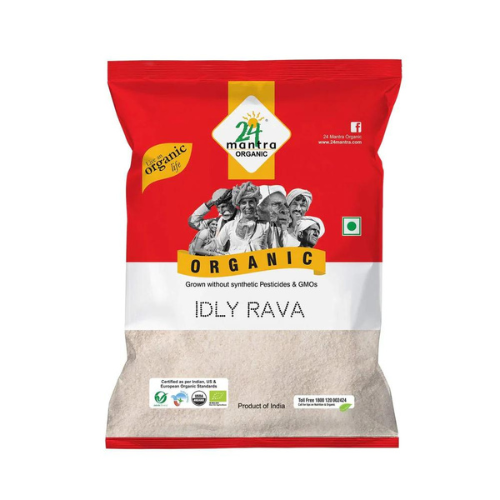 24 Mantra Organic Idli Rava  2 Lb.