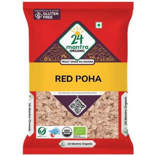 24 Mantra Organic Red Thin Poha 2 Lb.