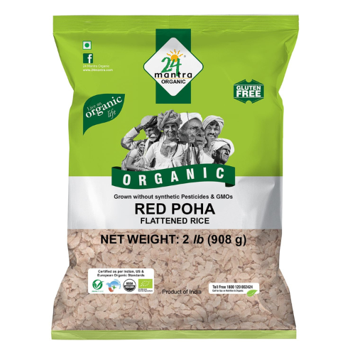 24 Mantra Organic Red Poha 2 Lb.