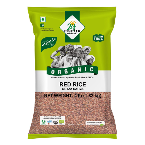 24 Mantra Organic Red Rice 4 Lb