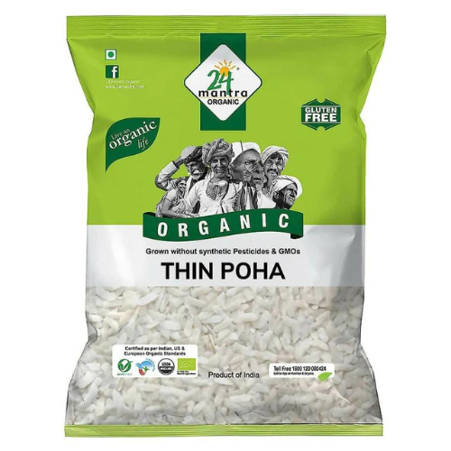 24 Mantra Organic Thin Poha 2 Lb.