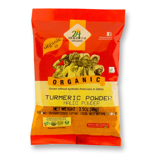 24 Mantra Organic Turmeric Powder 3.5 Oz.