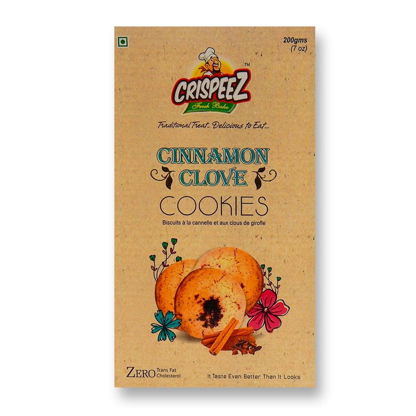 Crispeez Cinnamon Clove Cookies 200 Gm.