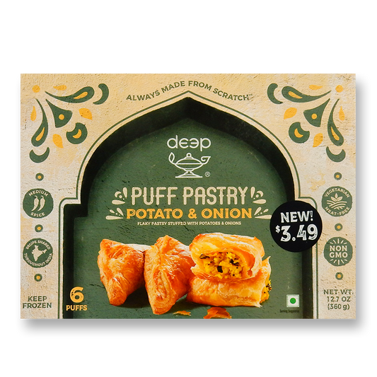 Deep Potato & Onion Puff Pastry - 6 Pc.