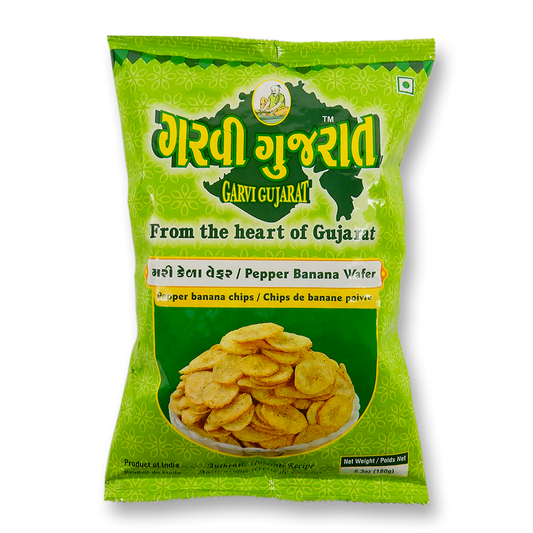 Garvi Gujarat Banana Wafer (Pepper) 180 Gm.