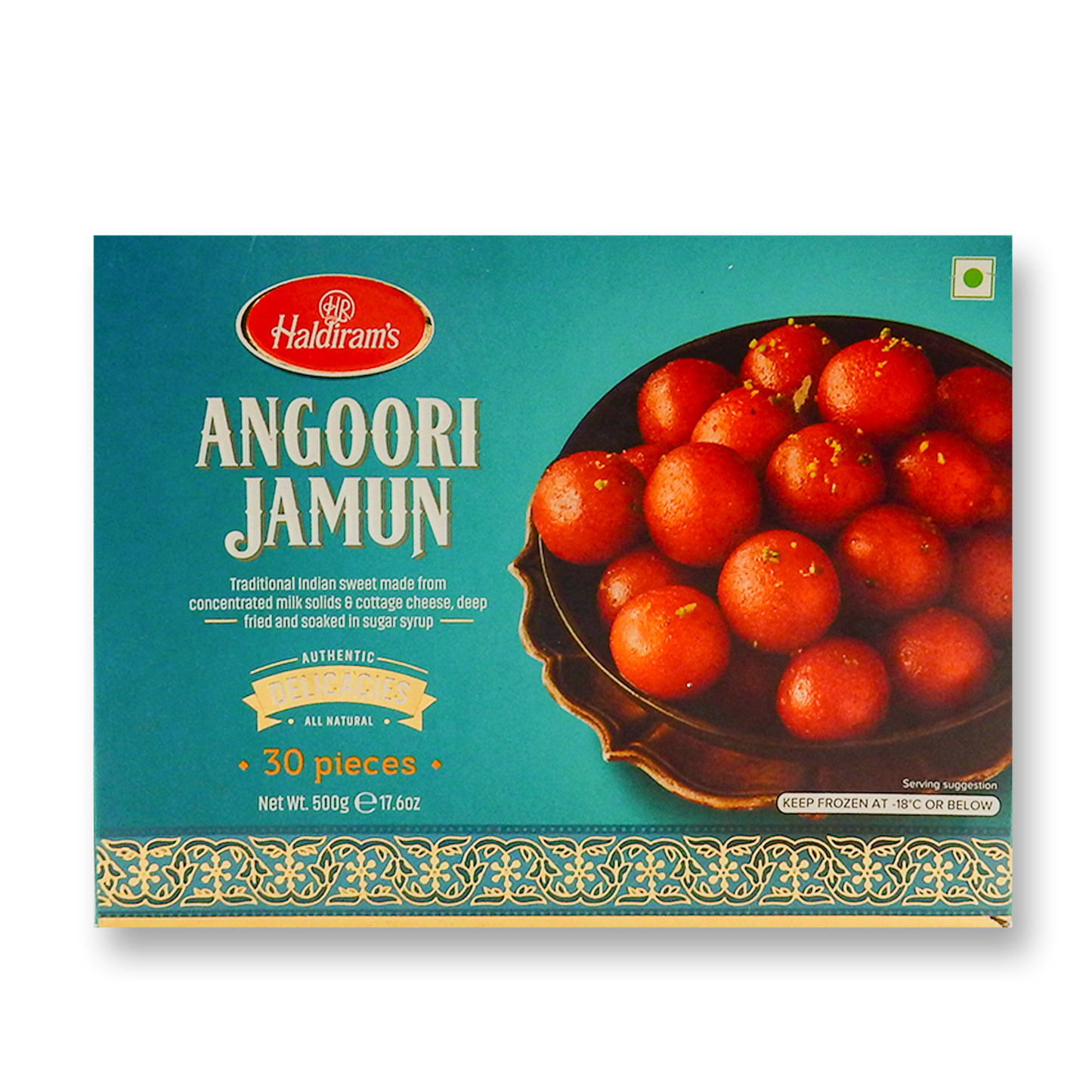 Haldiram's Angoori Jamun (Frozen) 500 Gm.