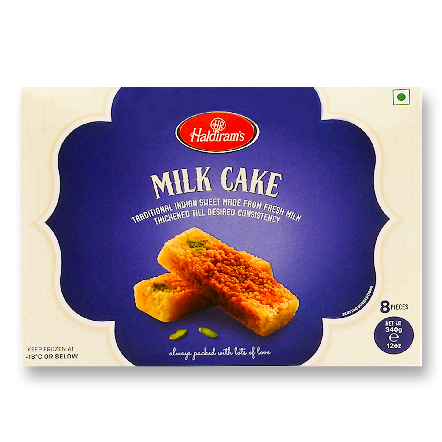 Haldiram Milk Cake (Frozen) 340 Gm.