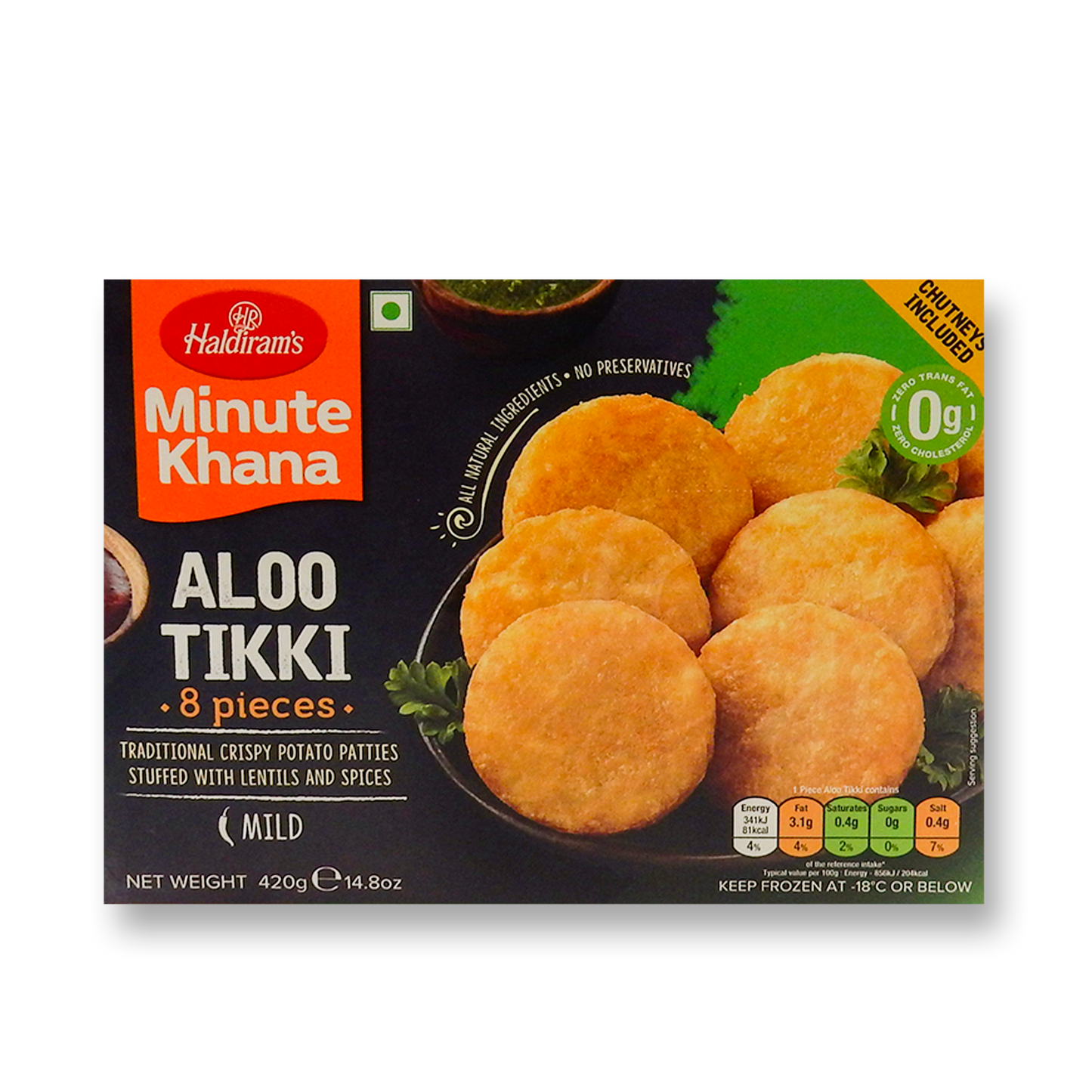 Haldiram Aloo Tikki (Frozen) - 420 Gm.