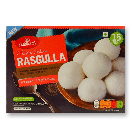 Haldiram Rasgulla (Frozen) 750 gm.