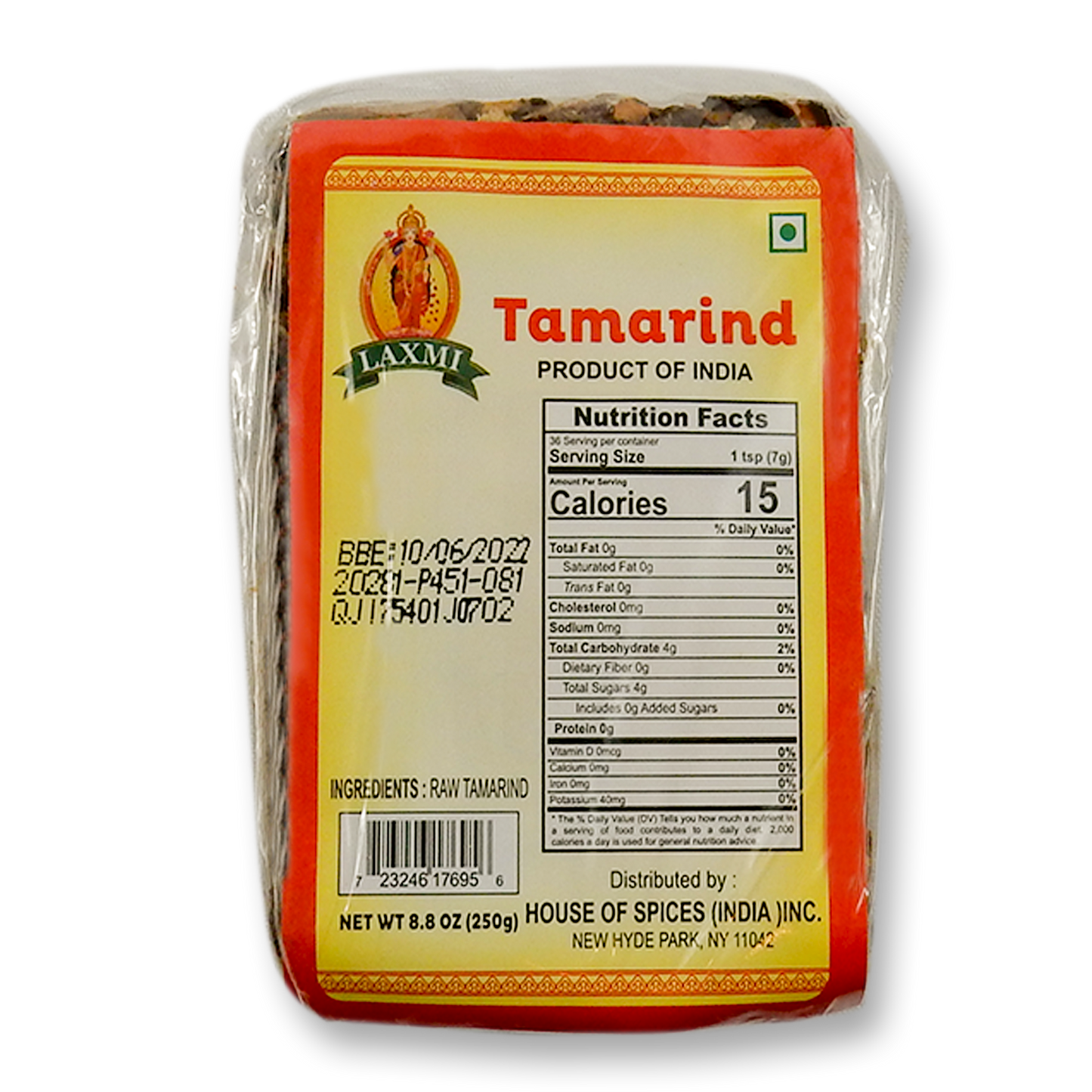 Laxmi Tamarind Slab 250 Gm.