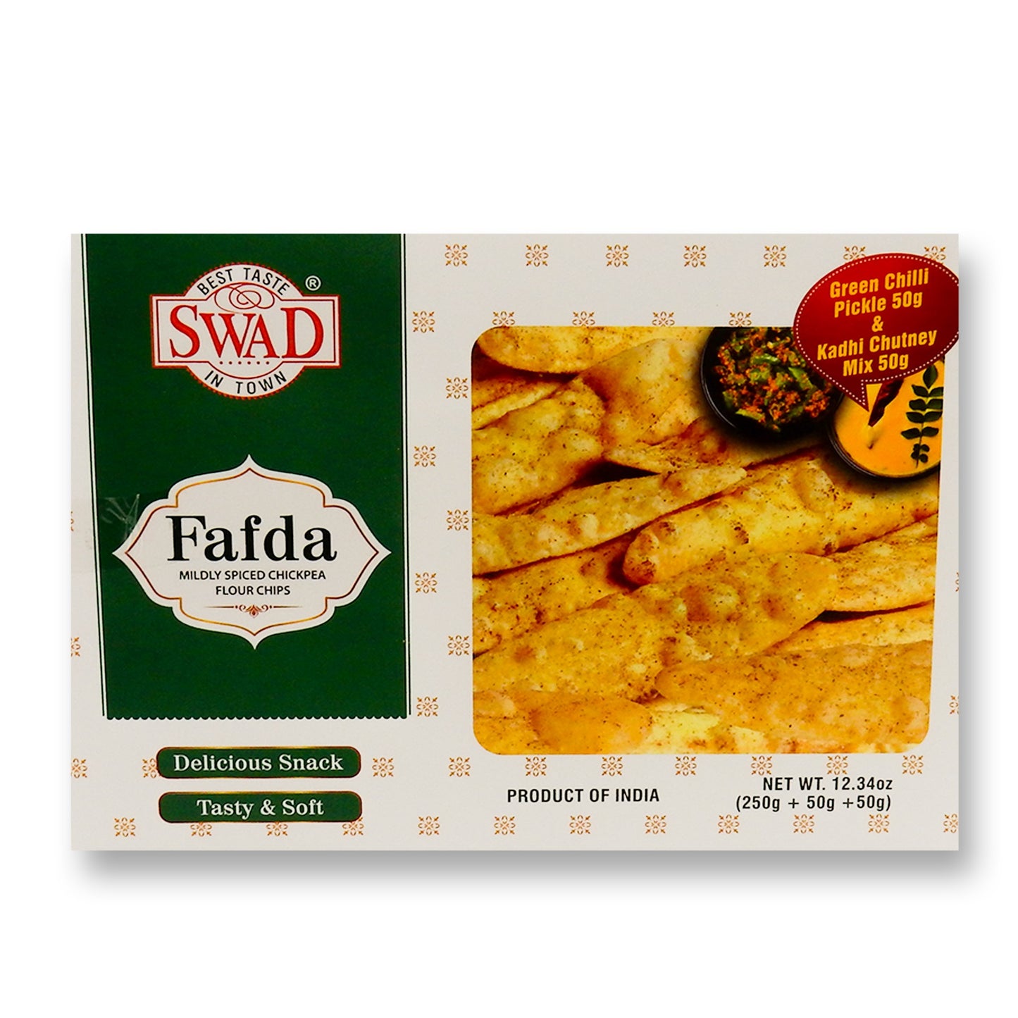 Swad Fafda With Chilli Pickle 350 Gm.