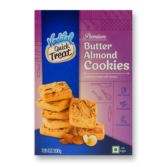 Vadilal Butter Almond Cookies 7.05 Oz.