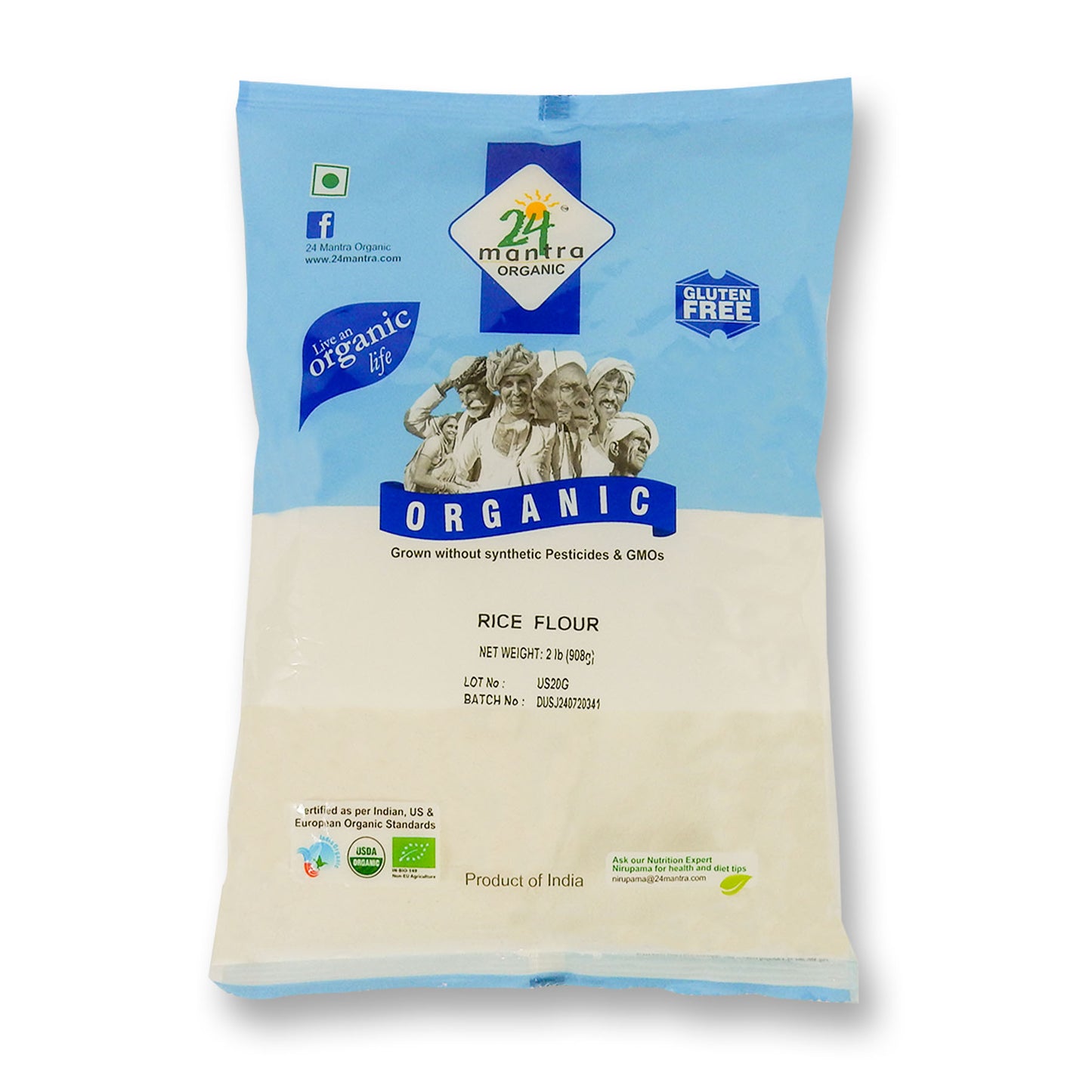 24 Mantra Organic Rice Flour 2 Lb.