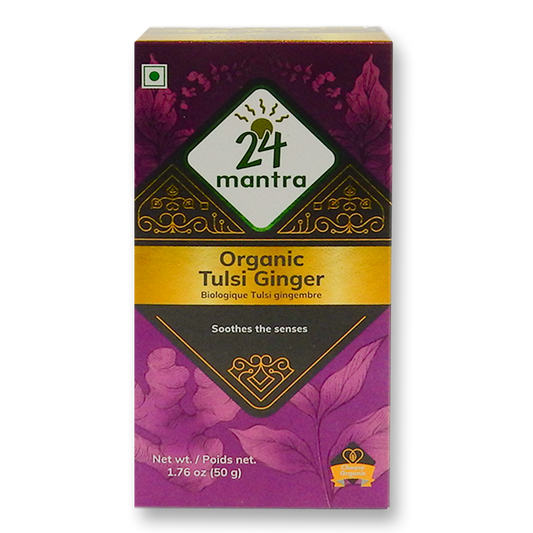 24 Mantra Organic Tulsi Ginger Tea 50 Gm.